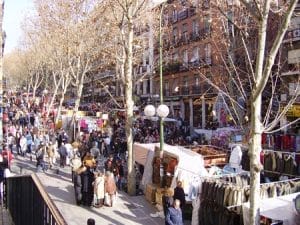 Marché d'El Rastro à Madrid