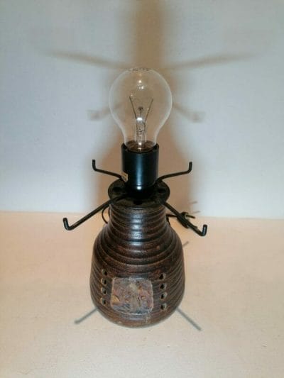 Lampe Accolay vintage design Georges Pelletier 1960/70 sans abat jour | brocante en ligne