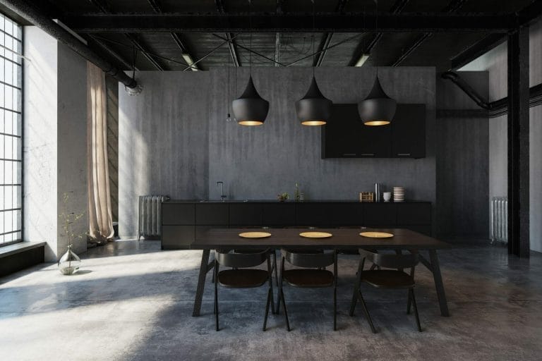Reproduction d'une décoration industrielle somptueuse