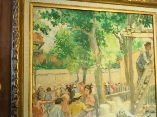 Tableau huile sur toile signé par le baron Pierre